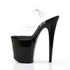 Pleaser - FLAMINGO808 KnöchelriemenSandale, Poledance Schuhe - Pole dance schuhe - Schwarz/Transparent Product image
